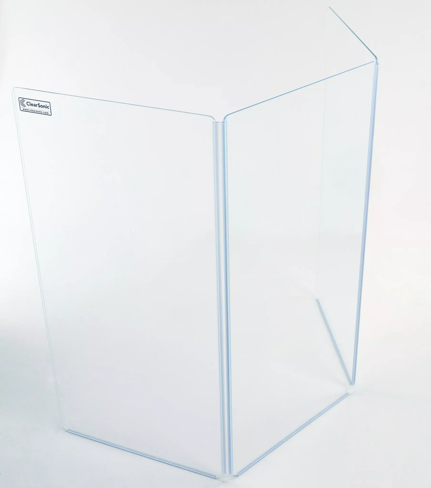 A2448x3 - 4 ft. Tall, 3-panel Acrylic Drum Shield