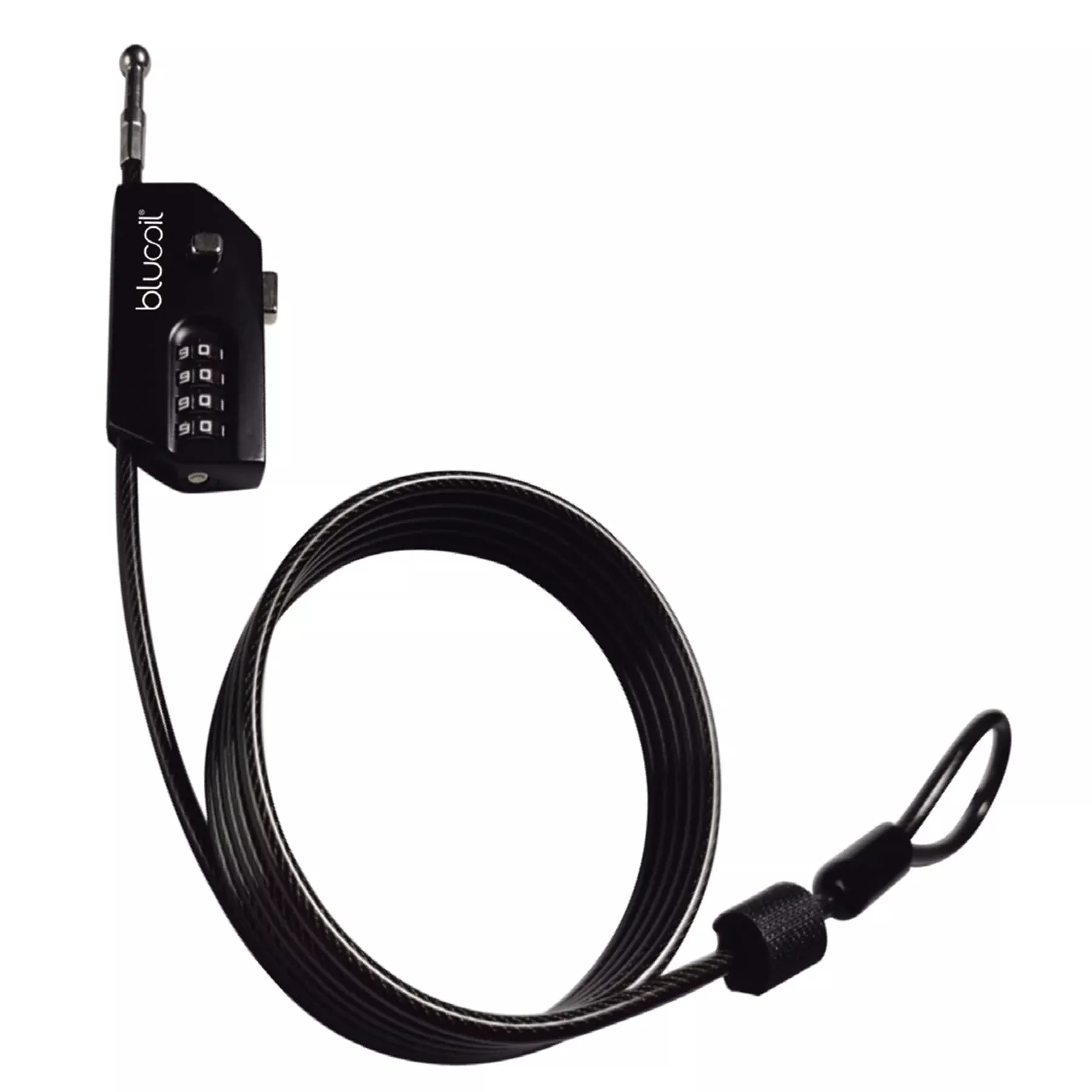 Blucoil 6.5-FT Multi-Functional Combination Cable Lock with Key Pin for Trail Cameras, Bikes, Scooters, Helmets, Bags, and Luggage