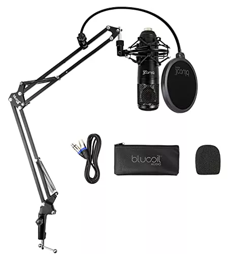 Blucoil Cardioid Condenser Studio XLR Microphone Var