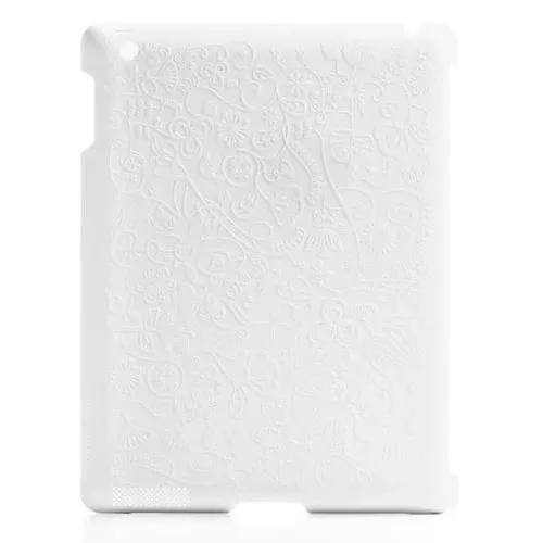 BlueLounge Design Shell Flower Hard Case for iPad 2 - White