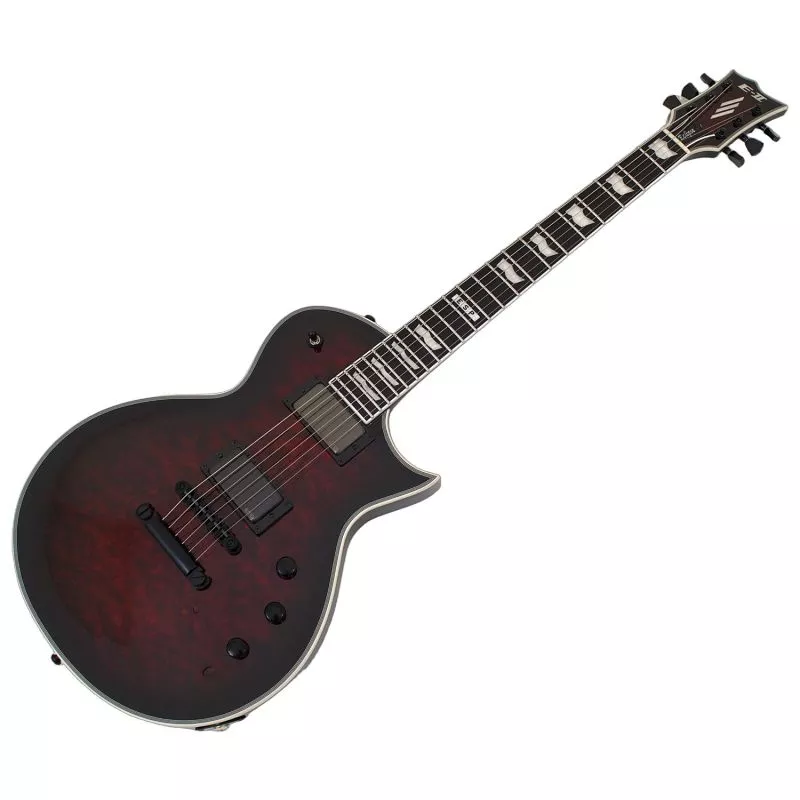 ESP E-II Eclipse QM STBCSB See Through Black Cherry Sunburst Quilted B