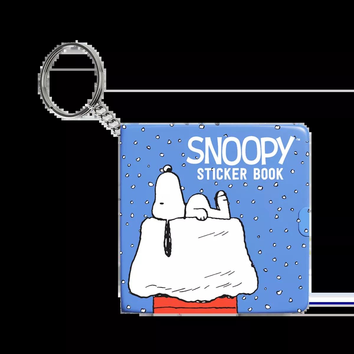 Snowy Snoopy Mini Sticker Book Keychain